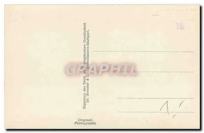 Schlosshof w Heidelberg — widok z dziedzińca z łukami i historycznymi budynkami — Dr. Sommer & Co. Zuffenhausen-Stuttgart, nr 2031 — Rewers