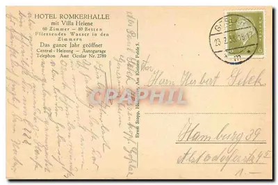 Okertal im Harz — Romkerhaller Wasserfall — Hotel Romkerhalle — Verso