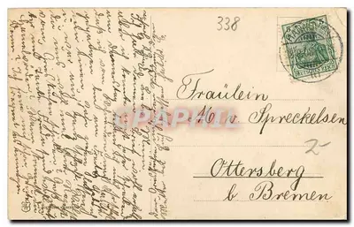 Okertal — Część na Okerinselu — wydawca nieznany, nr serii 338 — Rewers