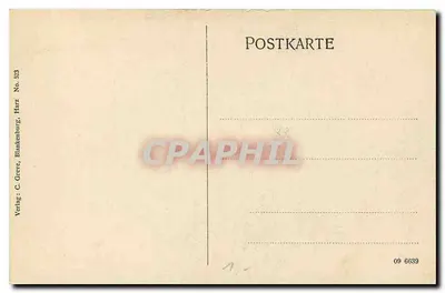 Okertal — Wspinaczka na Adlerklippe — Wydawnictwo: C. Greve, Blankenburg, Harz, nr 523 — Rewers