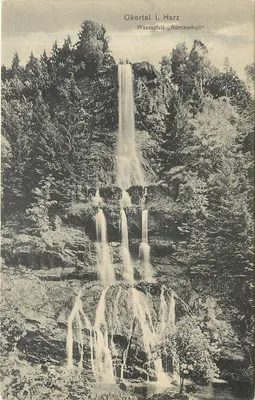 Okertal no Harz — Cascata „Romkerhall“ — Verlag Carl Greve, Blankenburg a. H.