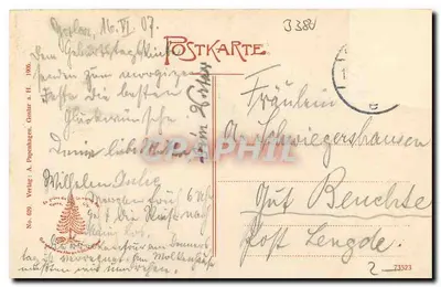 Okertal — Widok na Wielkiego Kurfiura — Wydawca: A. Dapontagen; Goslar a. H. Nr 629 — Rewers