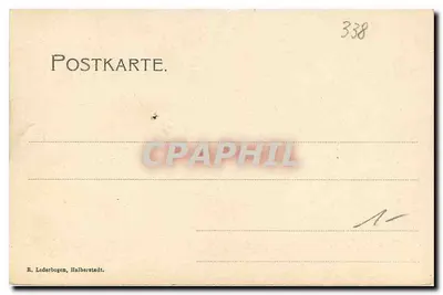Okerthal — vale rochoso na floresta — R. Lederbogen, Halberstadt — Verso