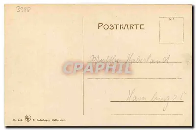 Bad Harzburg — Part at Badauwasserfall — R. Laderbogen, Halberstadt, No. 449 — Back