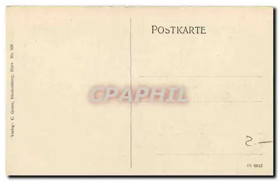 Okertal — Adler-Klippen — Verlag C. Greve, Harzburg — Achterkant