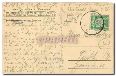 Hôtel de cure de Johannefels — widok panoramiczny — wydawca nieznany, numer serii nieczytelny — Rewers