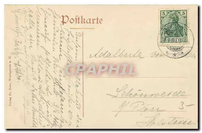 Widok Brocken i. H. — wieża i budynki — wydawca nie widoczny — Rewers