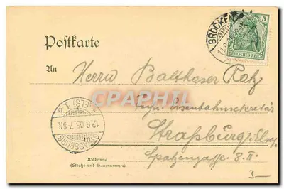 Widok Brocken i. H. — wydawca Fr. Rose, Wernigerode, numer seryjny nie widoczny — Rewers