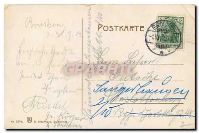 Brocken — Teufelskanzel — R. Lederwagen, Halberstadt — Verso