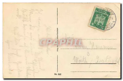 Braunlage w Harzu z Gondelleich i Achtermann — widok panoramiczny z lasu — wydawca Nr 522 — Rewers