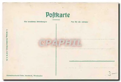 Brocken-Hotel, 1142 M. ü. M. — História das ascensões famosas — editor C. Brüning, Wiesbaden — Verso