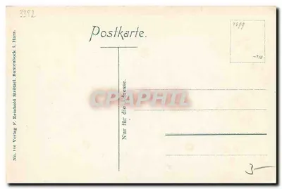 Höhenkurort Buntentenbock no Harz — Prinzenteich com Kurhaus Harz-Ziegelhütte — editor F. Rautbold, n° 3392 — Verso