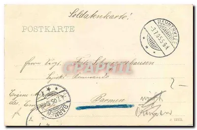 Teichpartie bei Voigtlust — Harz — wydawca nieznany, numer serii nieodczytalny — Rewers
