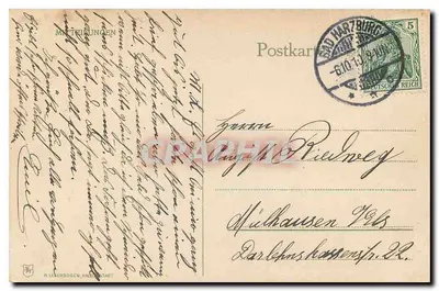 Bad Harzburg — Unter den Eichen — editor H. Lederbogen, Halberstadt — Verso