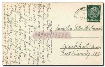 Bad Haryburg - Am Kurhaus — widok z parku i kiosku — wyd. Schöning & Co. nr 19 — Rewers