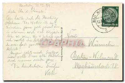 Bad Harzburg — ogólny widok z Burgberg — Verlag Schöning & Co. Lith. Nr. Har 39 — Rewers