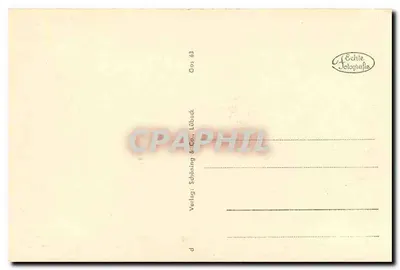 Goslar - Kaiserpfalz, pomnik Barbarossy i cesarza Wilhelma — wydawca Schöning & Co., Lübeck — Rewers