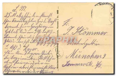 Goslar przy Harzu — Pałac Cesarski — wydawca nieznany, numer seryjny nie widoczny — Rewers
