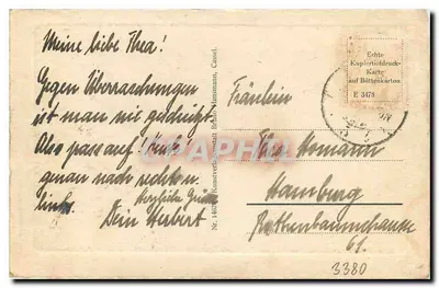 Goslar — Hotel Achtermann — wydawca Kupferstichdruck Karte — Rewers