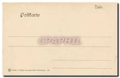 Goslar — Breite Thor — editor Louis Koch, Halberstadt, n° 201 — Verso