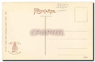 Goslar am Harz — Rynek z ratuszem — Albert Dapenhagen & Cie, Nr 018 — Rewers