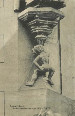 Goslar no Harz — Dukatenmännchen na Kaiserworth — Fotografia n. Greve C. Greve, Blankenburg L. i.