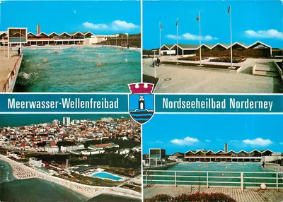 Nordseeheilbad Norderney — Meerwasser-Wellenfreibad — editor: Verlag Schröning & Co. + Gebrüder Schmidt, Nordey