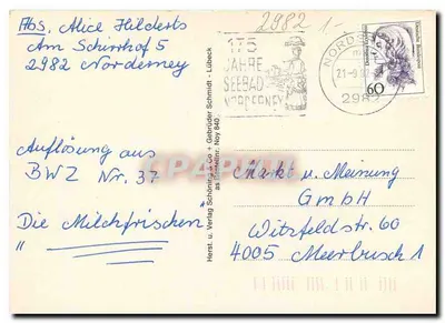 Nordseeheilbad Norderney — Meerwasser-Wellenfreibad — editor: Verlag Schröning & Co. + Gebrüder Schmidt, Nordey — Verso