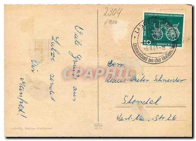Laboe, Monumento Marítimo — monumento naval — editor Laboe, n° 789/14 — Verso