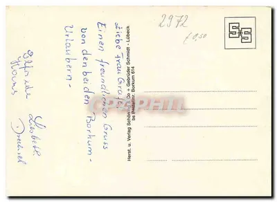 Borkum — Nordseebad — wydawca Graphphil, numer serii 2972 — Rewers