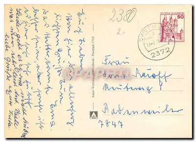 Schleswig — vista da cidade e de seus monumentos — editor não visível — Verso
