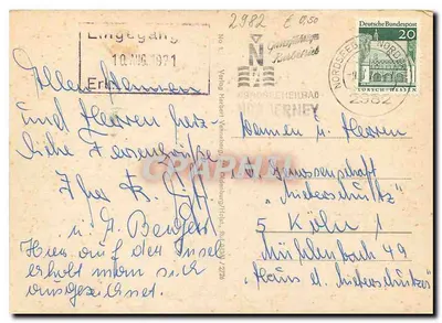 Eiland Norderney — Groet vanaf het eiland Norderney — Verlag Herbert Vonnberg — Achterkant