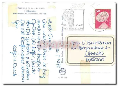 Hildesheim — Hinterer Brühl z domem Werner (z 1606) — Sitesia Verlag, Nr. Hi 1-08 — Rewers