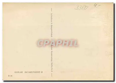 Goslar — dom z belami zdobiony — Aufnahme A. Ranger-Pracht, Berlin — Rewers