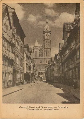 Rua dos Tecelões e Igreja de São André — Brunswick — Braunschweiger Löwenverlag