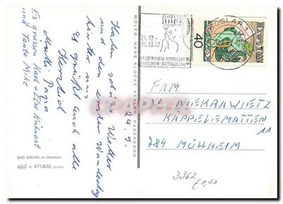 Bad Grund — widok panoramiczny — Wolfg. Hans Klocke Verlag, Paderborn — Rewers