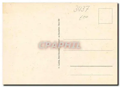 Bad Sooden-Allendorf — Sanatório Werra — n° 3437 — Verso