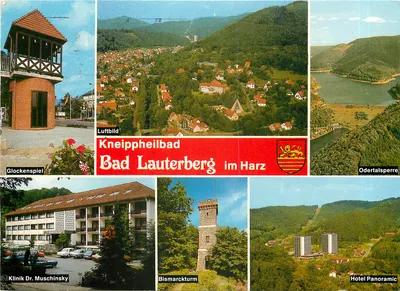 Bad Lauterberg no Harz — Kneippheilbad, Odertalsperre, Bismarckturm — editor Cramers Kunstanstalt