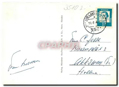 Hann. Münden, Fachwerkhäuser — éditeur Verlag Kaufhaus GmbH & Co. — n° de série 35102 — Rewers