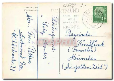 Dortmund — Westfalenhalle — wydawca nieznany, numer seryjny 05 — Rewers