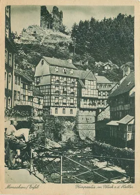Monachau / Eifel — Vista parcial de Püttich a.d. Haller — Krupohl, Kunstausst. u. Großverlag (Rhdl.)