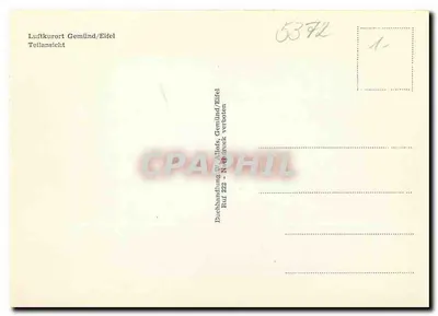 Gemünd/Eifel — widok z lotu — Buchhandlung W. Althof, Gemünd/Eifel — Rewers