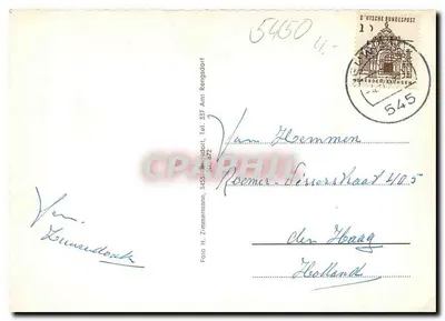 Altwied — Znaki turystyczne — Foto H. Zimmermann, Rengsdorf, n° 672 — Rewers