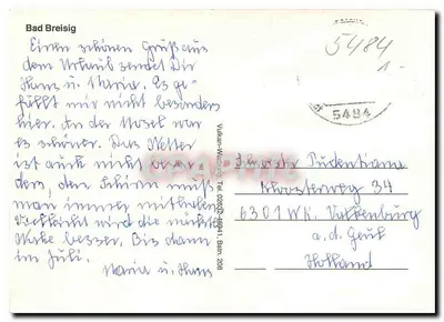 Bad Breisig — Igreja, hotel e fonte — Volkan-Weilbing — Verso