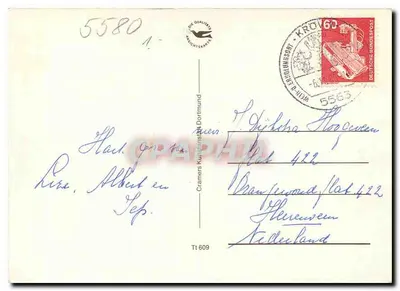 Traben-Trarbach an der Mosel — widok panoramiczny i budynki — Cramers Kulturskärtel — Rewers
