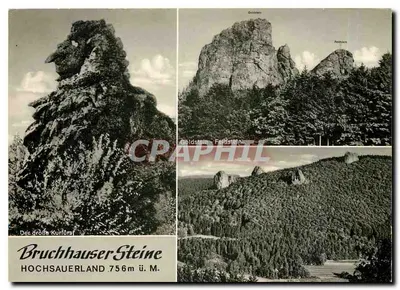 Bruchhauser Steine — Rochas do Hochsauerland — editor Grottfel, n° 3784