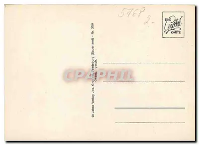 Bruchhauser Steine — Rochas do Hochsauerland — editor Grottfel, n° 3784 — Verso