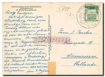Skisprunt w Winterberg — Heilklimalischer Kurort Winterberg (Hochsauerland) — Verlag und Verlag W. Körting KG, Nr. 2011 — Rewers