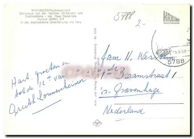 Winterberg — widok z lotu ptaka z Bobhaus — Graphphil — Rewers