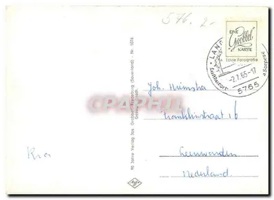 Sorpeseen w Sauerlandzie — widok panoramiczny — Grabbe Verlag, nr 1076 — Rewers